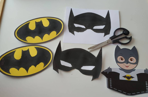 esperanza Cálculo llevar a cabo Imprimible gratis Batman para disfraz DIY -