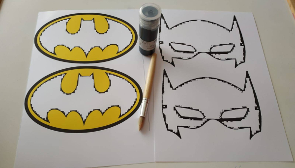 formación Tratar Prematuro Imprimible gratis Batman para disfraz DIY -